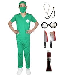 Wickedfun Children Halloween Bloody Surgeon 5 Pcs Set