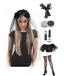 Wickedfun Halloween Ghost Bride 7 Pcs Set