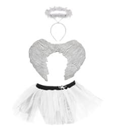 Wickedfun Heavenly Angel Tutu 3 Pcs Set
