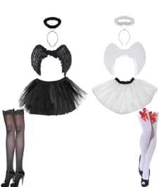 4pcs Black or White Angel set