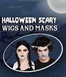 Halloween Scary Wigs and Masks
