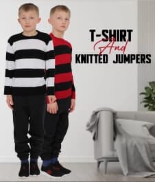 T-Shirt Vest and Knitted Jumpers