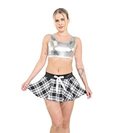 Tartan Skirt and Scarves