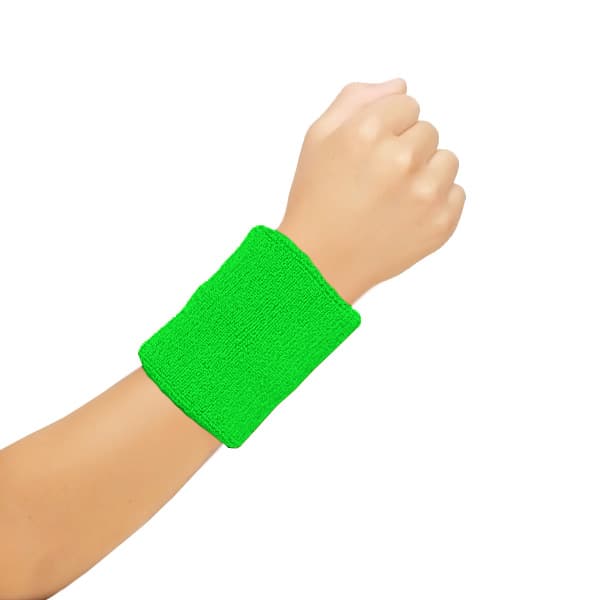 Wickedfun Green Towelling Wrist Band