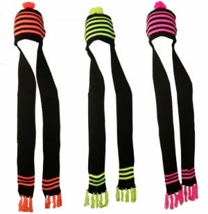 12 Pcs Luminous Combo Hat With Scarf