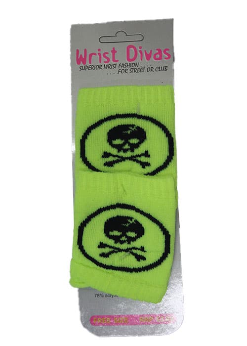 Wrist Band Neon Skull Design