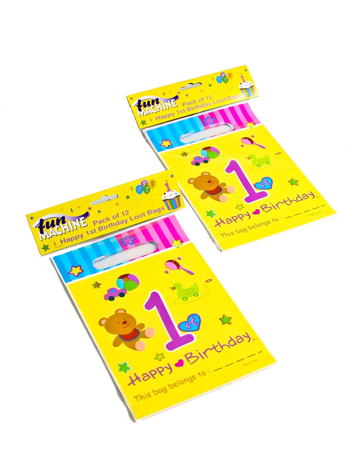 1st Birthday Loot Bags (Pack of 12)
