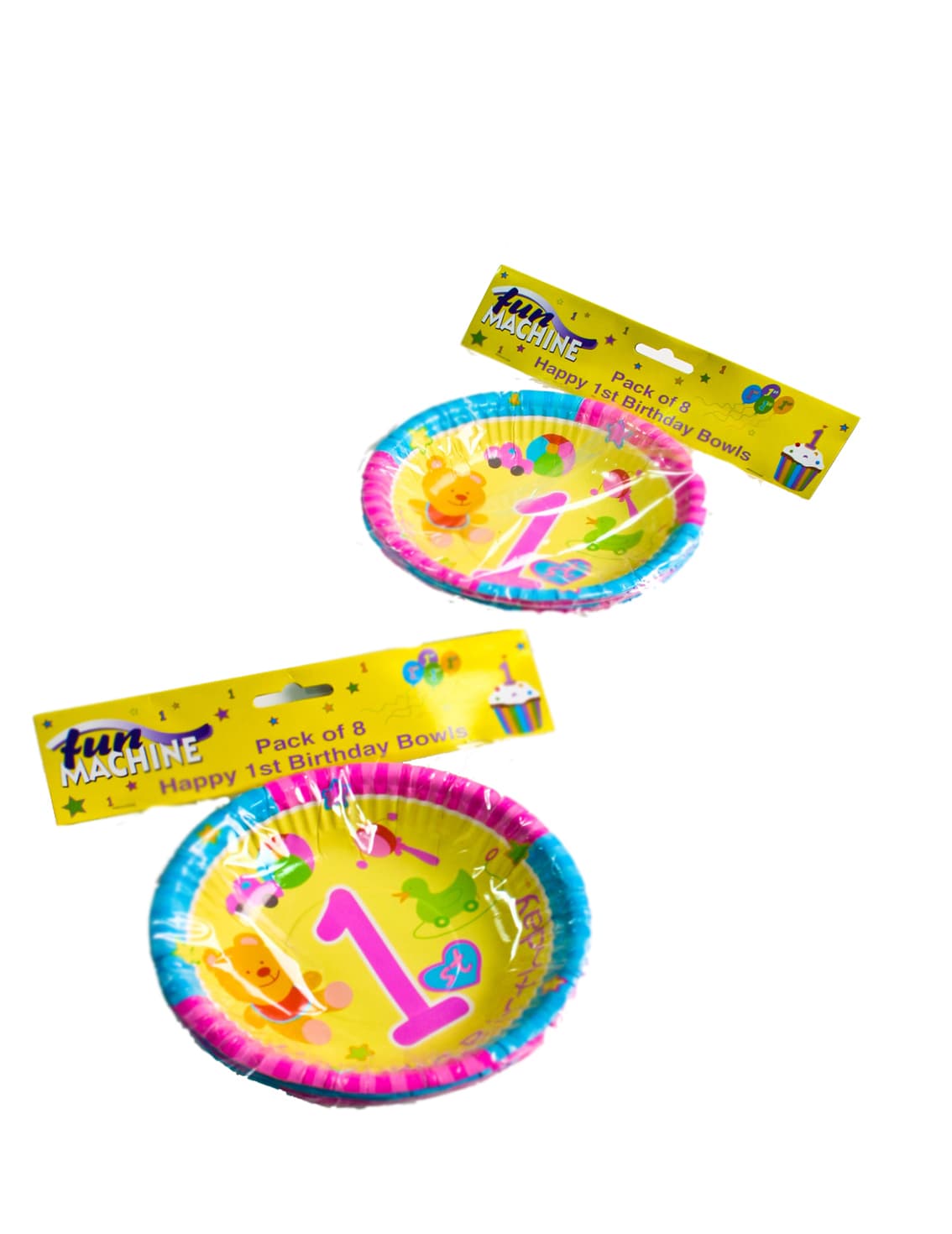 1st Birthday Party Bowls (Pack of 8)