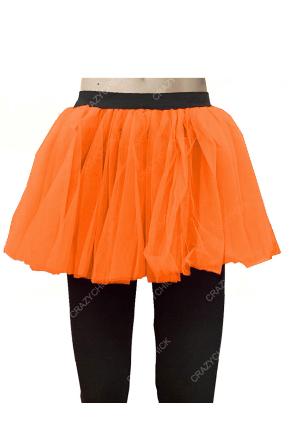 Crazy Chick Adult 2 Layers Orange Tutu Skirt