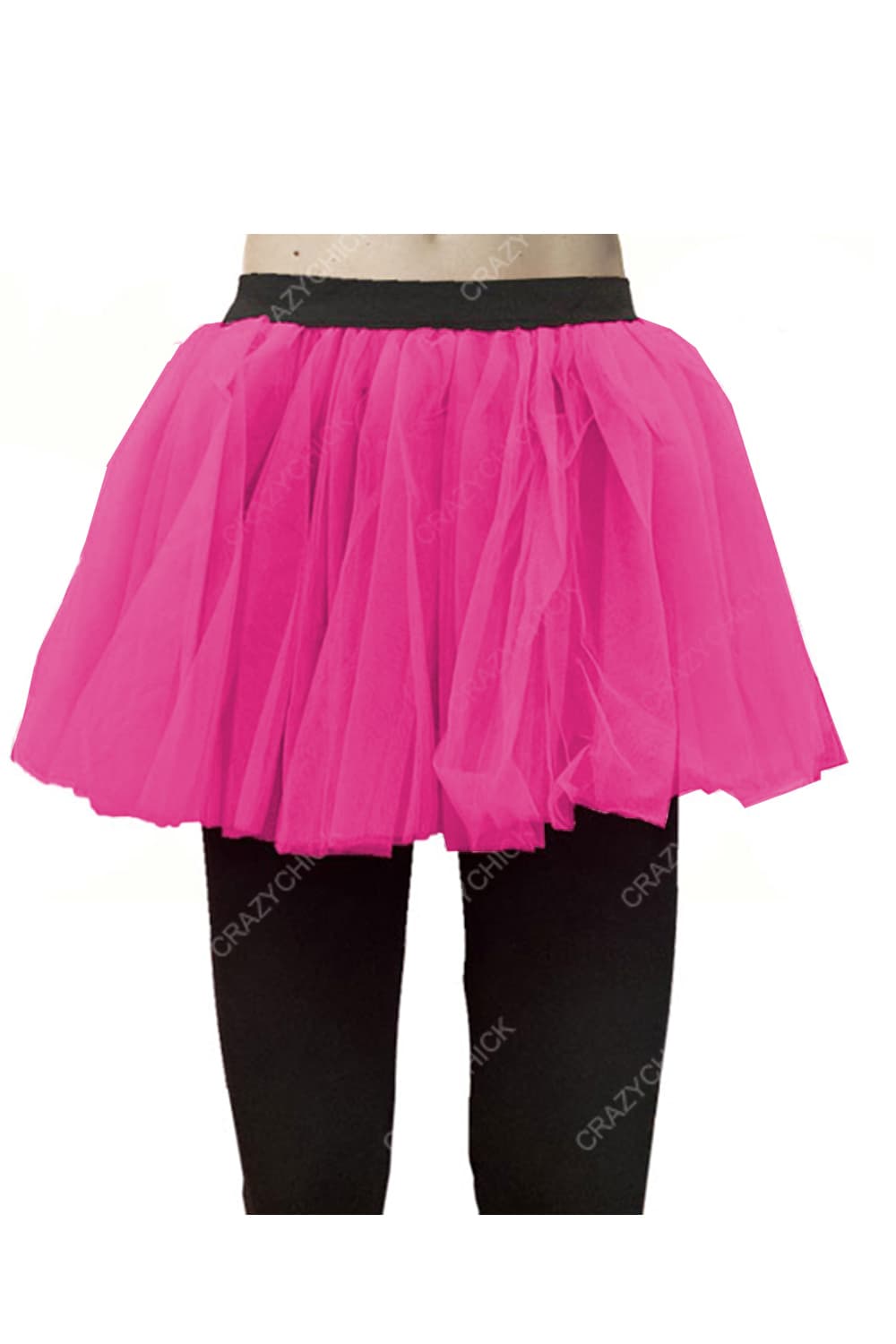 Crazy Chick Adult 2 Layers Pink Tutu Skirt