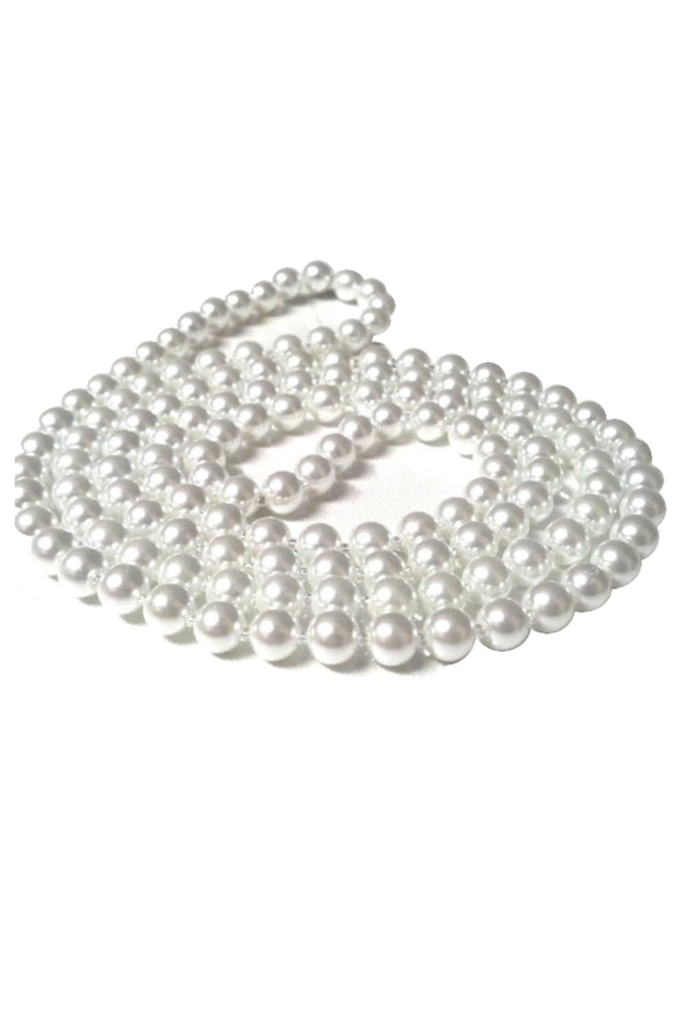 Wickedfun 48 Inches Plastic Pearl Beads Necklace