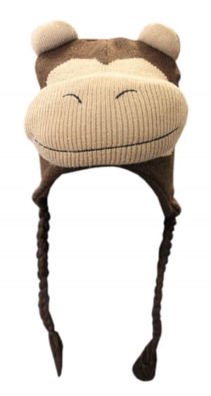 Active Star Monkey Knitted Trapper Hat