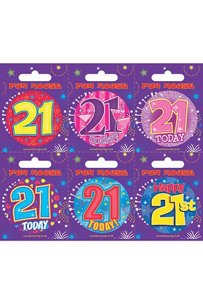 Assorted Badge (55 Millimeter) Aged 21