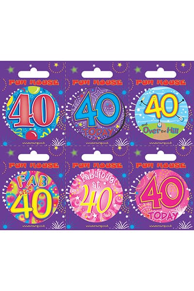 Assorted Badge (55 Millimeter) Aged 40