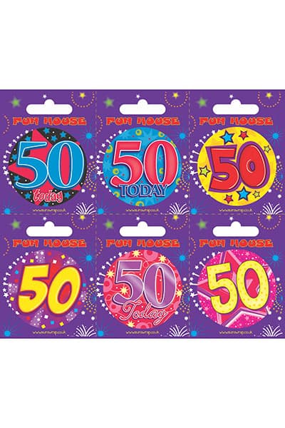 Assorted Badge (55 Millimeter) Aged 50