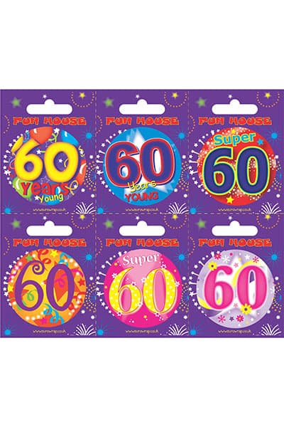 Assorted Badge (55 Millimeter) Aged 60