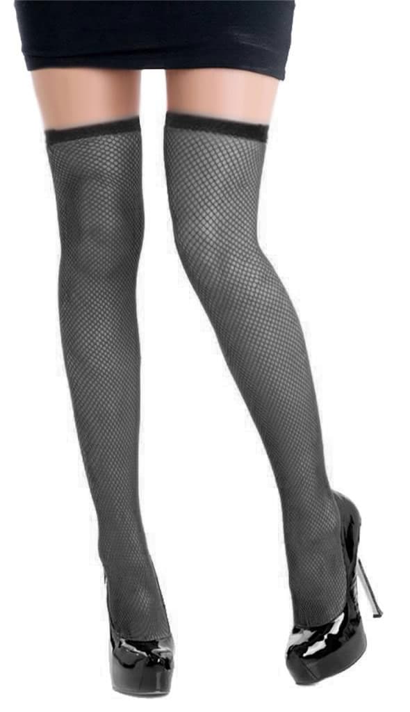 Crazy Chick Black Fishnet Stockings