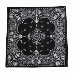 Black Skull Bandana