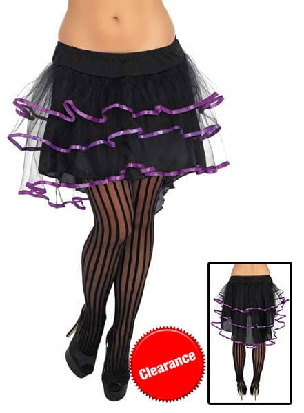 Black and Purple Layered Tutu