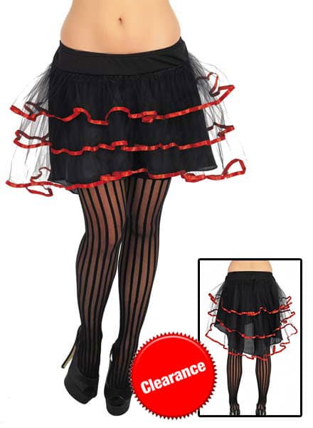 Black and Red Layered Tutu
