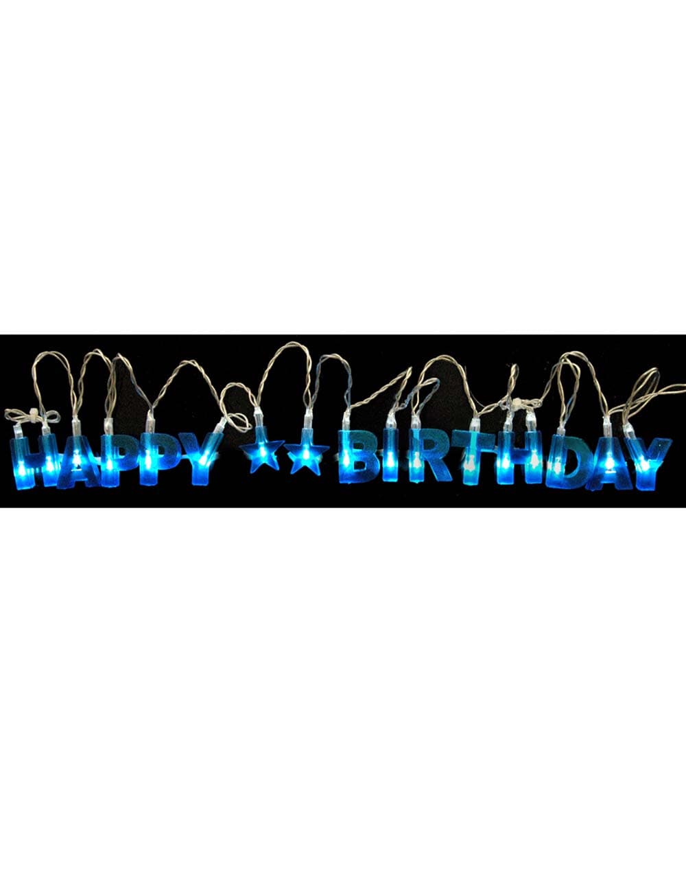 Blue LED Glow Birthday Lightstring