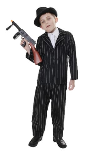 Child Gangster Black costume