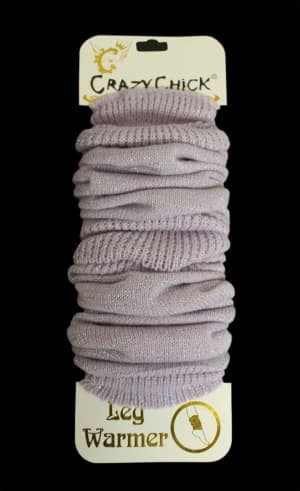 Crazy Chick Lilac Lurex Legwarmers