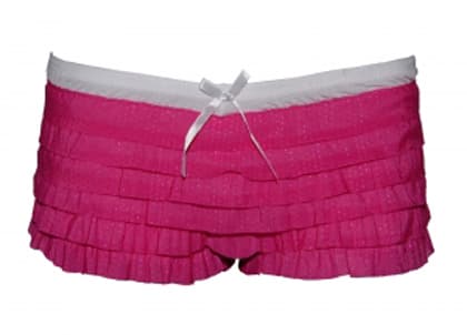 Fuchsiawhite Ruffle Knickers