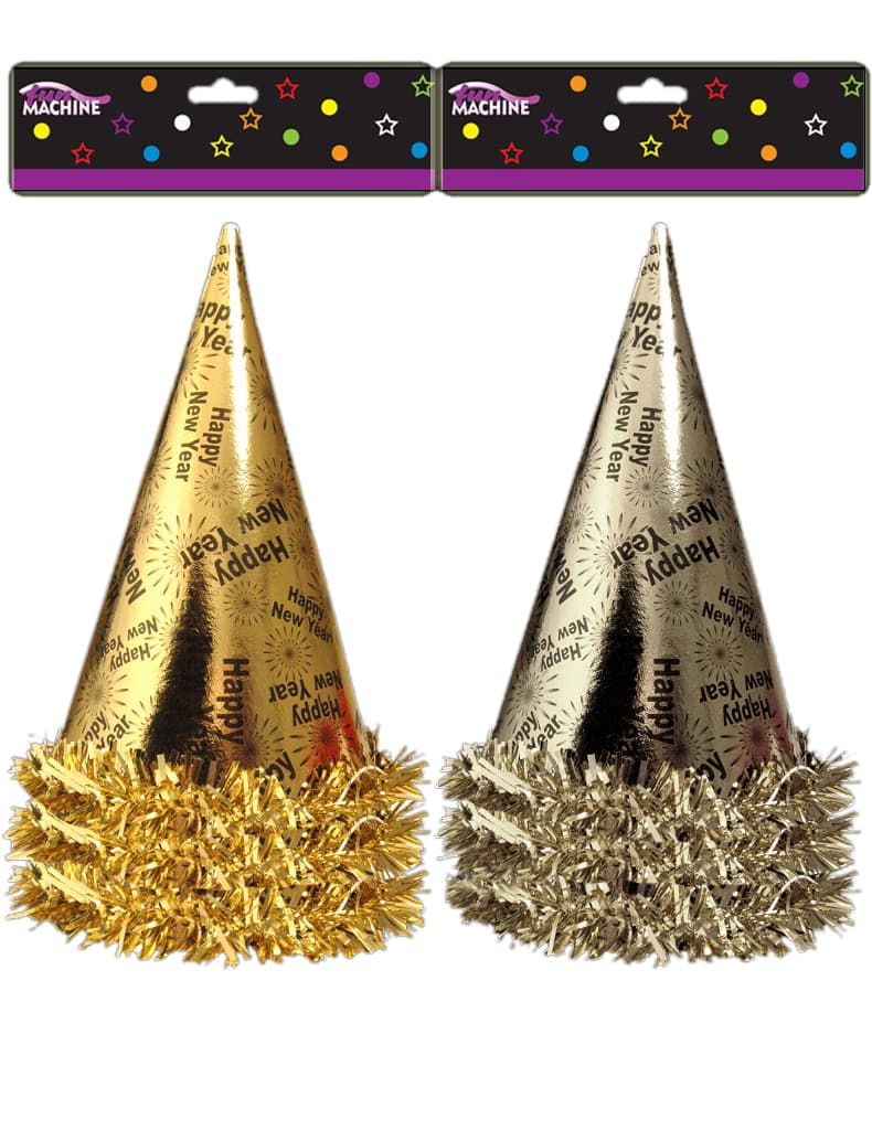 Wickedfun H.N.Y. 3 Foil Tinsel Hats