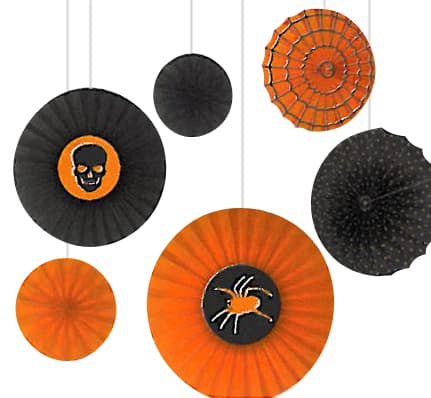 Halloween Paper Fan Decoration