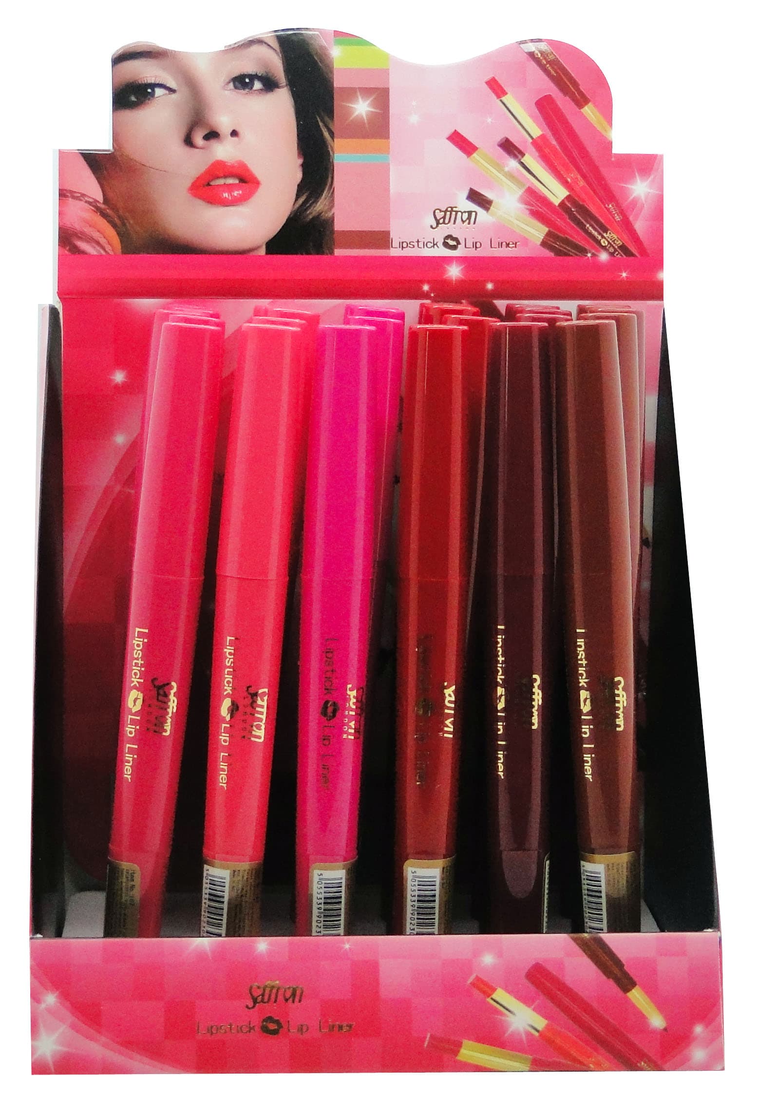 Lipstick / Lipliner Tray of 24 Pcs