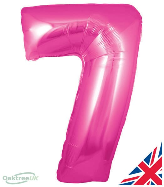 Number 7 Pink Balloon (30 Inches)