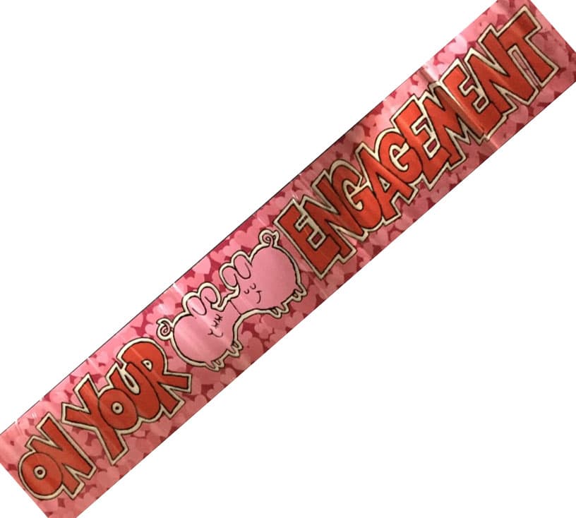 On Your Engagement Party Banner 2.6 m