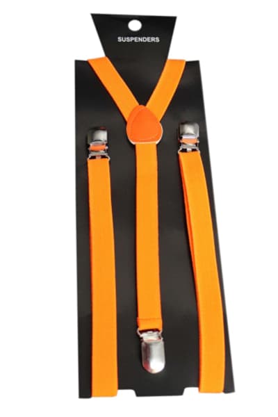 Wickedfun Orange Plain Braces 1.5 cm