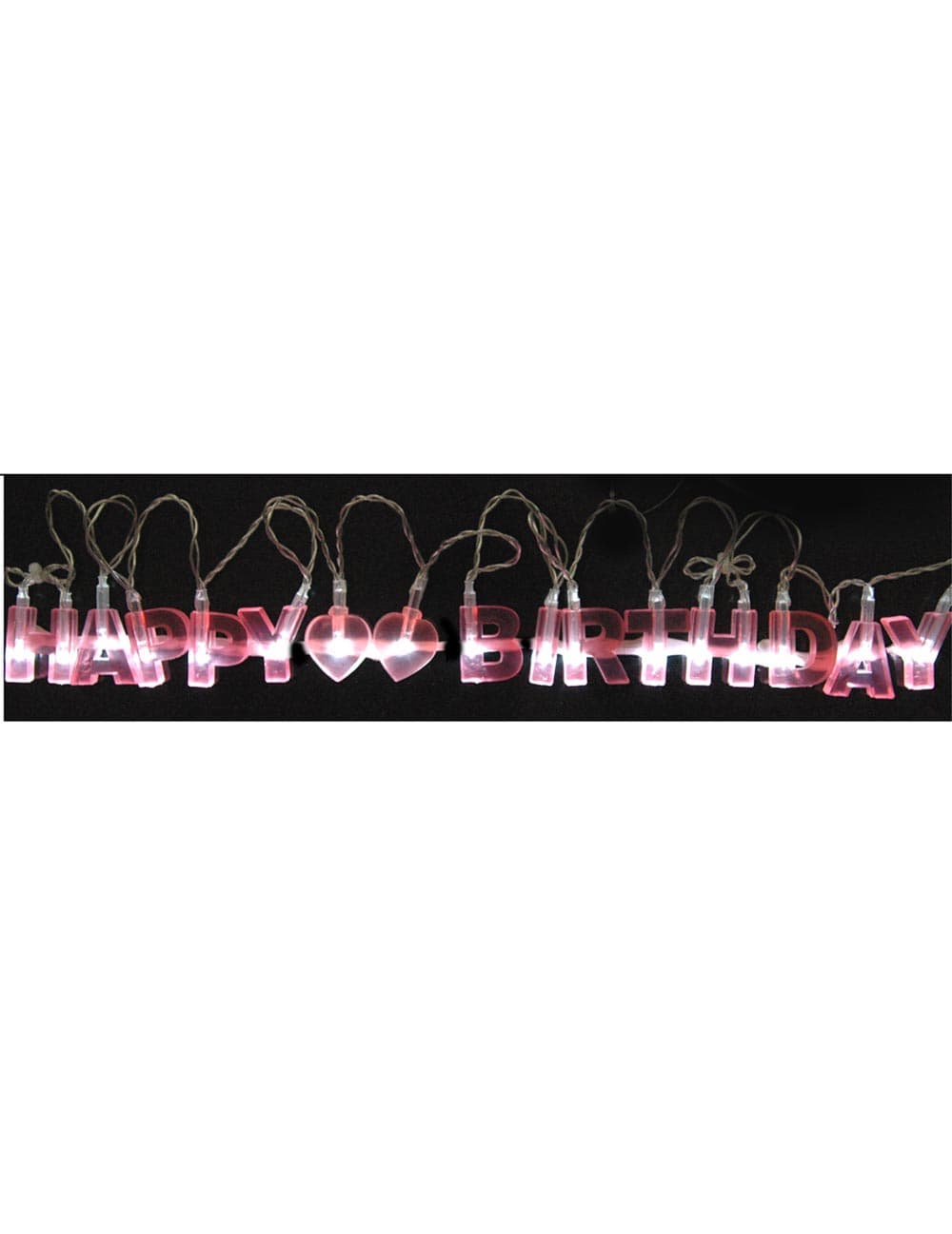 Pink LED Glow Birthday Lightstring