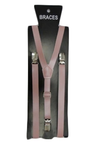 Wickedfun Pink PVC Plain Braces 1.5 cm