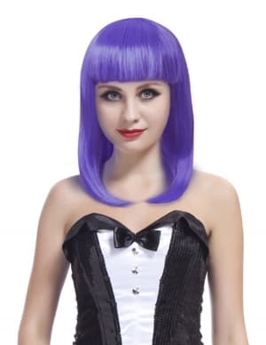 Purple Long Bob Wig