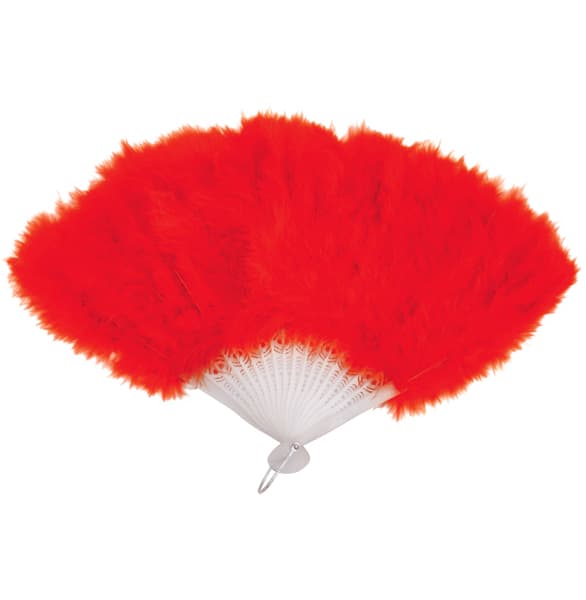 Wickedfun Red Feather Fan