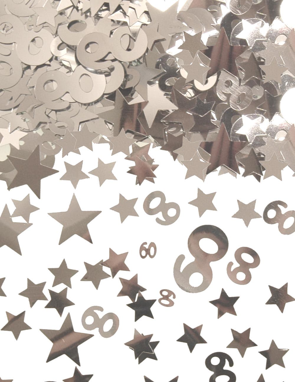 Silver Star Confetti (Aged 60)