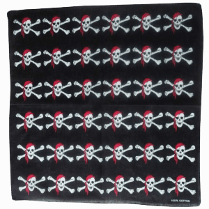 Skull and Cross Bones Pirate Bandana