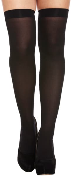 Crazy Chick Stockings Hold Ups Black