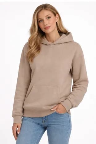 Active Star Ladies Pullover Hoodie (Taupe)