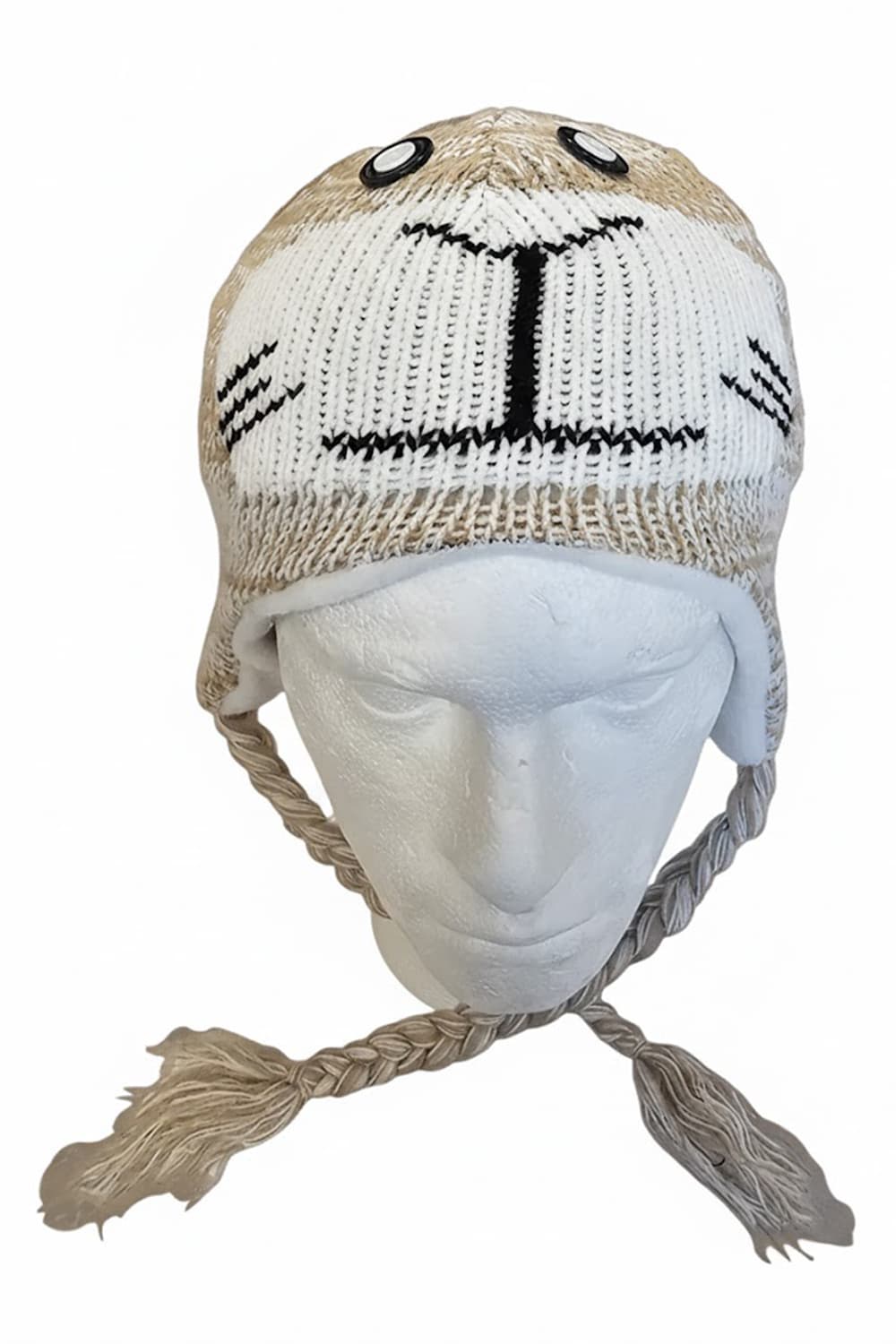 Active Star Rock Hyrax Face Knitted Trapper Hat
