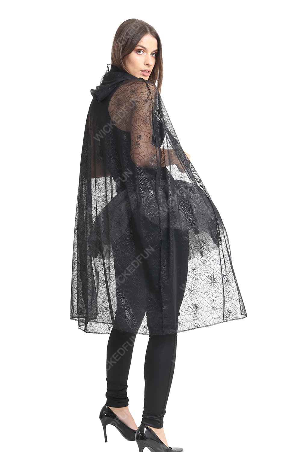 Adult Black Spider Cape