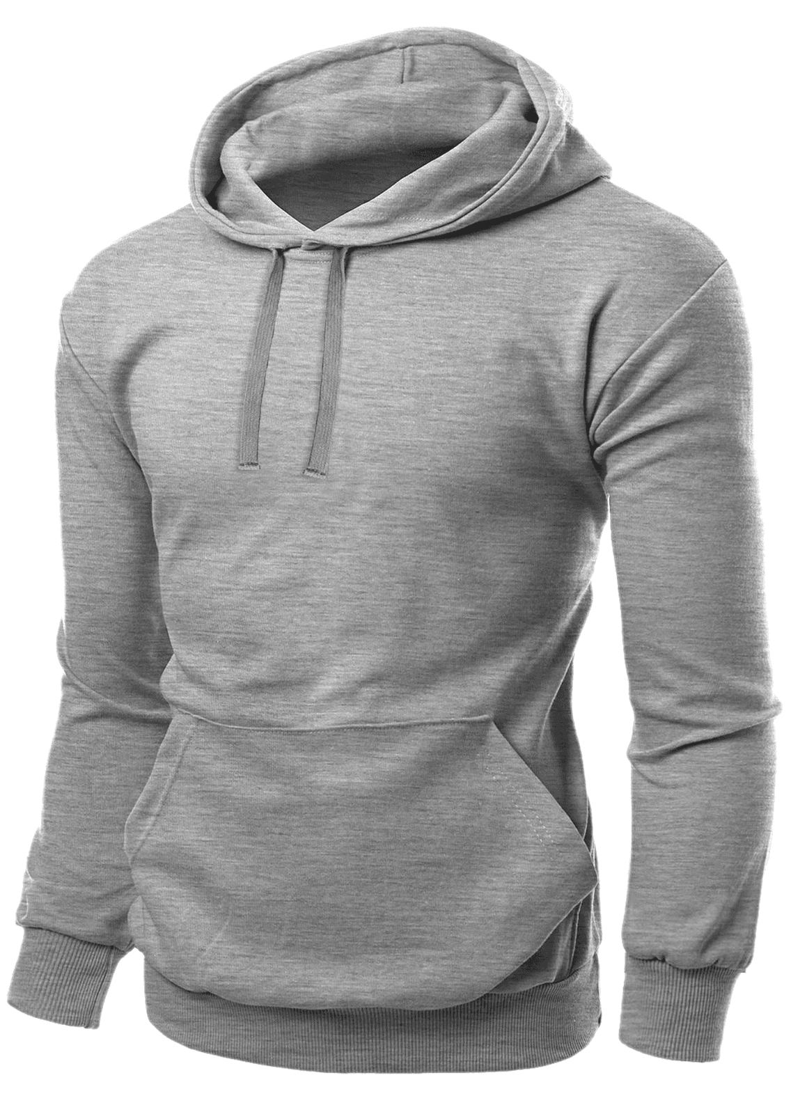 Unisex Fleece Pullover Silver Grey Hoodie