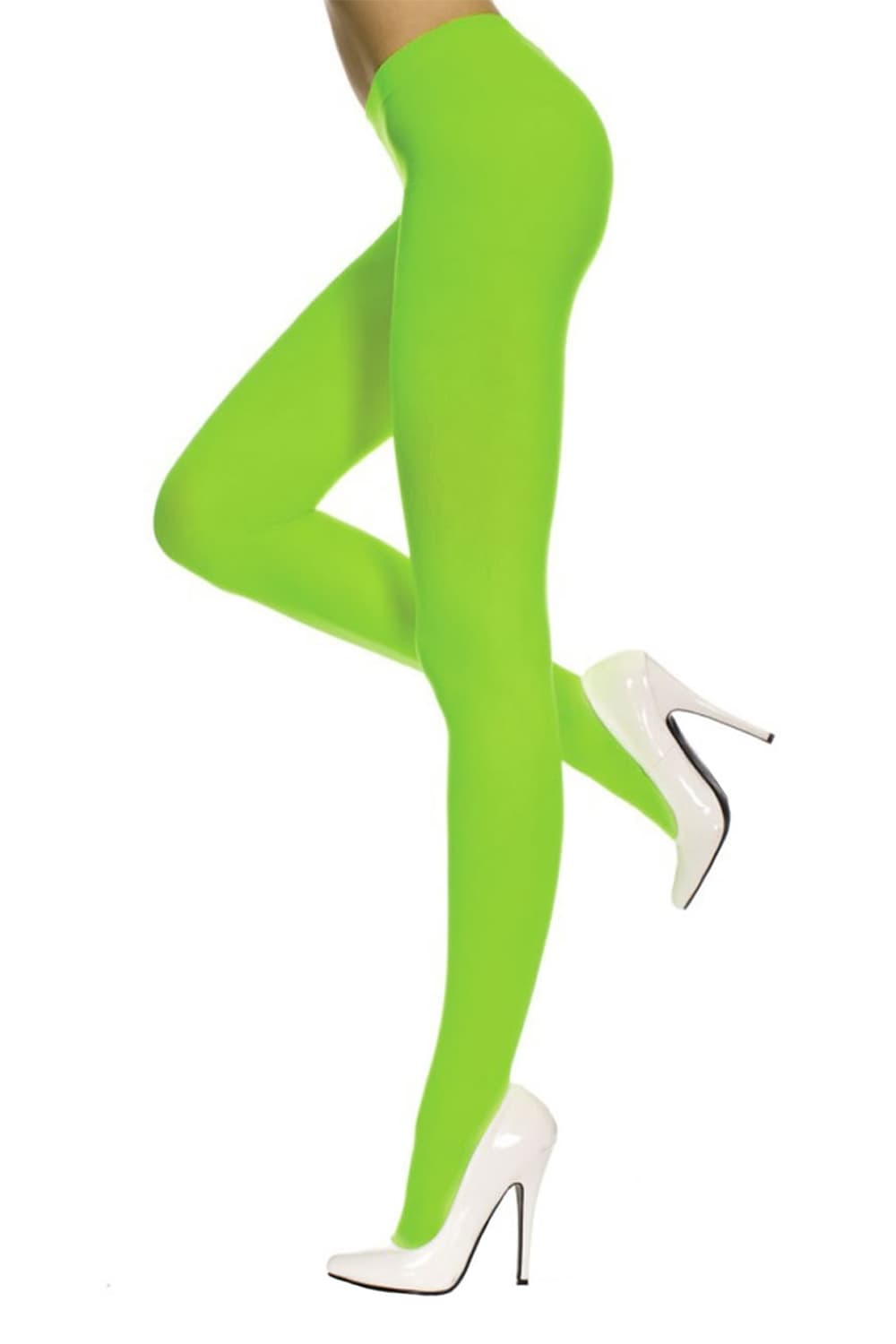 Crazy Chick Adult Opaque Tights Neon Green