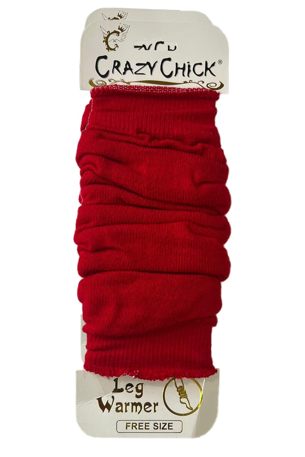 Crazy Chick Plain Red Legwarmers