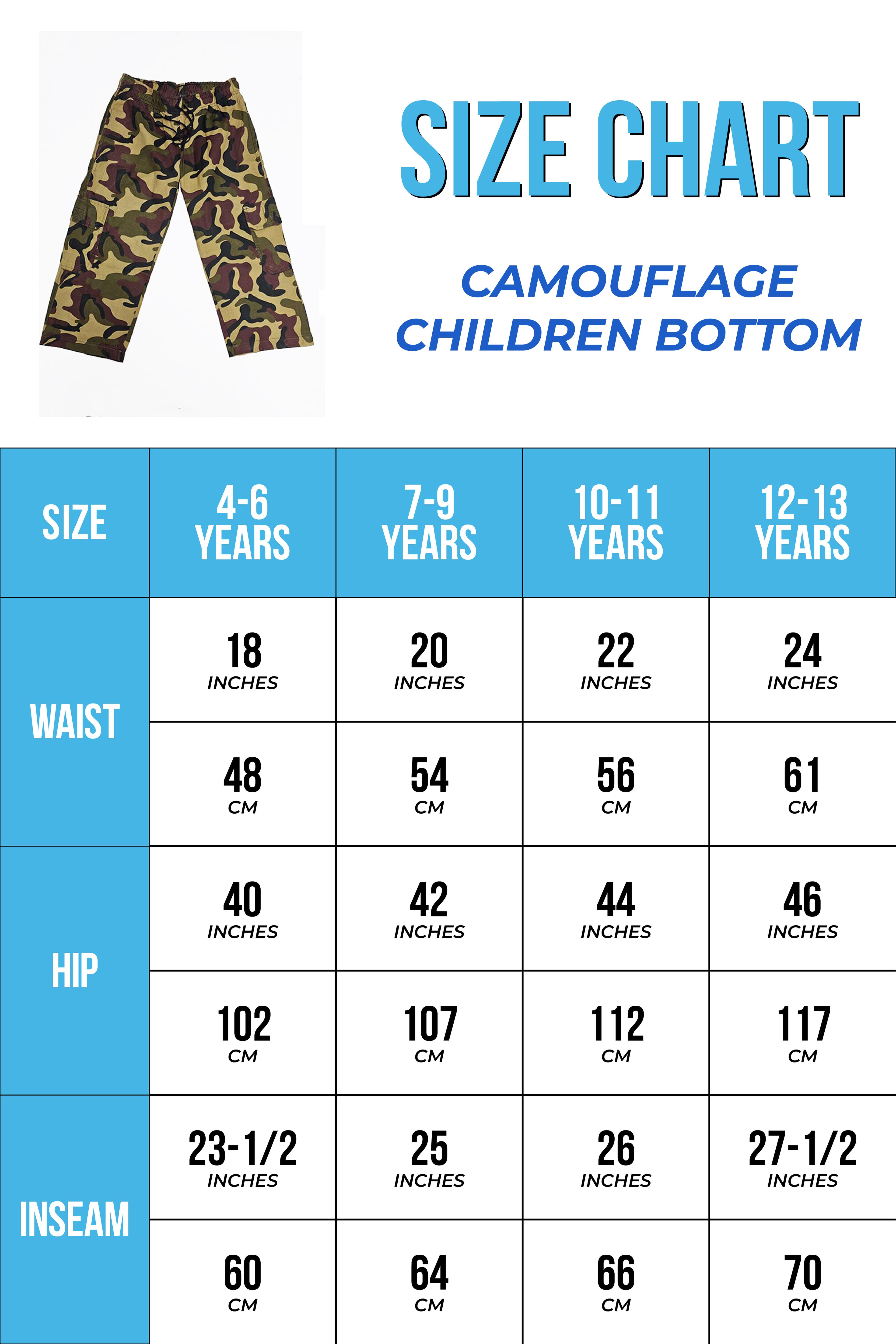 Wickedfun Children's Camouflage Trousers
