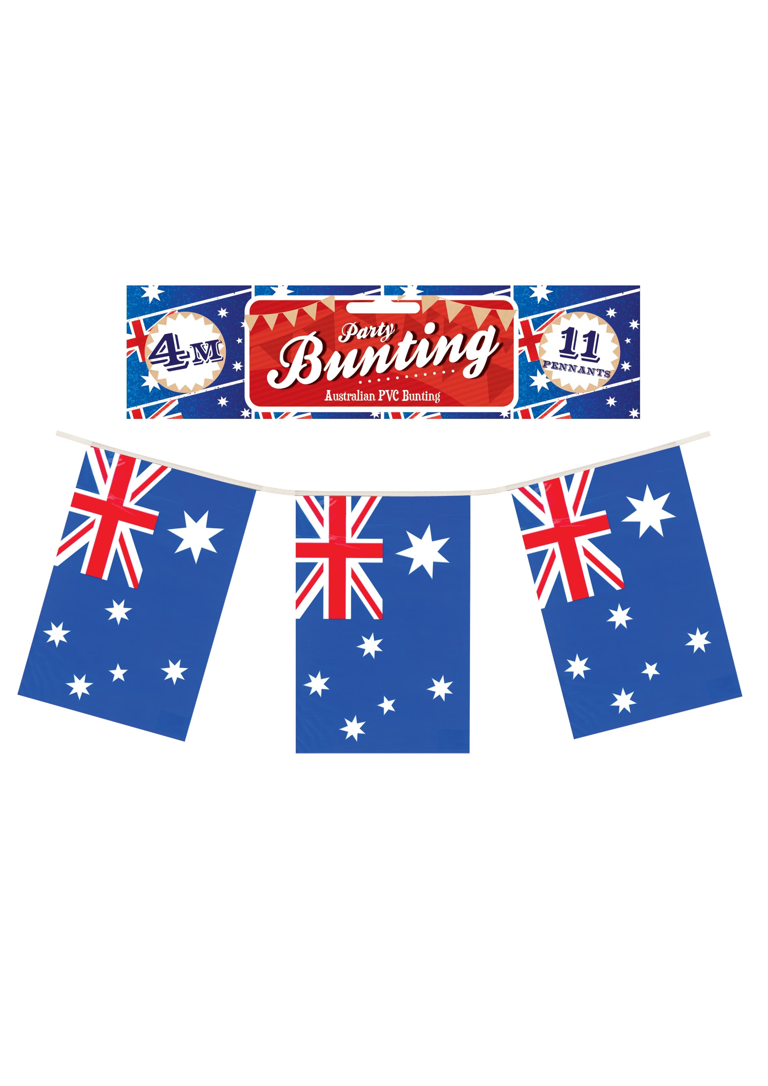 Australian Flag Bunting 4m (11 Flags)
