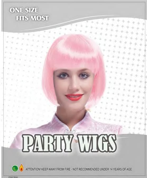 Wickedfun Baby Pink Bob Wig
